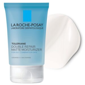La Roche-Posay Toleriane Double Repair Matte Face Moisturizer, Daily Moisturizer For Oily Skin With Ceramide And Niacinamide For All Skin Tones, Oil Free, Non-Comedogenic, Available with SPF 30 La Roche-Posay Toleriane Double Repair Matte Face Moisturizer, Daily Moisturizer For Oily Skin With Ceramide And Niacinamide For All Skin Tones, Oil Free, Non-Comedogenic, Available with SPF 30
