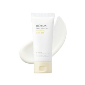 mixsoon Bean Sunscreen 1.69 Fl. Oz. / 50ml SPF 50 Airy Texture Type Lightweight No White Cast For Face Korean Glass Skin Care
