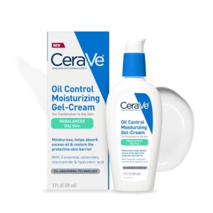 CeraVe Oil Control Moisturizing Gel-Cream, Face Moisturizer for Oily Skin, Niacinamide, Hyaluronic Acid & Oil Absorbing Technology To Rebalance Oily Skin, Non-Comedogenic, Fragrance Free & Oil-Free CeraVe Oil Control Moisturizing Gel-Cream, Face Moisturizer for Oily Skin, Niacinamide, Hyaluronic Acid & Oil Absorbing Technology To Rebalance Oily Skin, Non-Comedogenic, Fragrance Free & Oil-Free