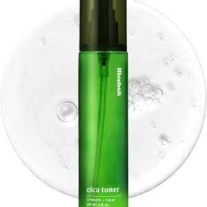 Meebak CICA Toner Spray | Korean Face Mist | Facial Spray with Centella Asiatica & Vitamin E | Soothing Face Toner for Sensitive, Oily, and Combination Skin | 4 fl oz